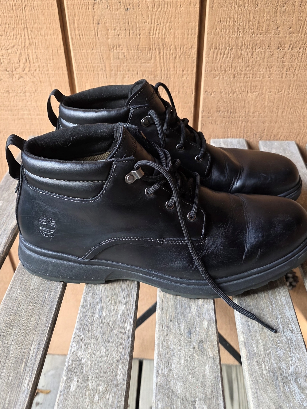 Timberland Black Leather Ankle Boots